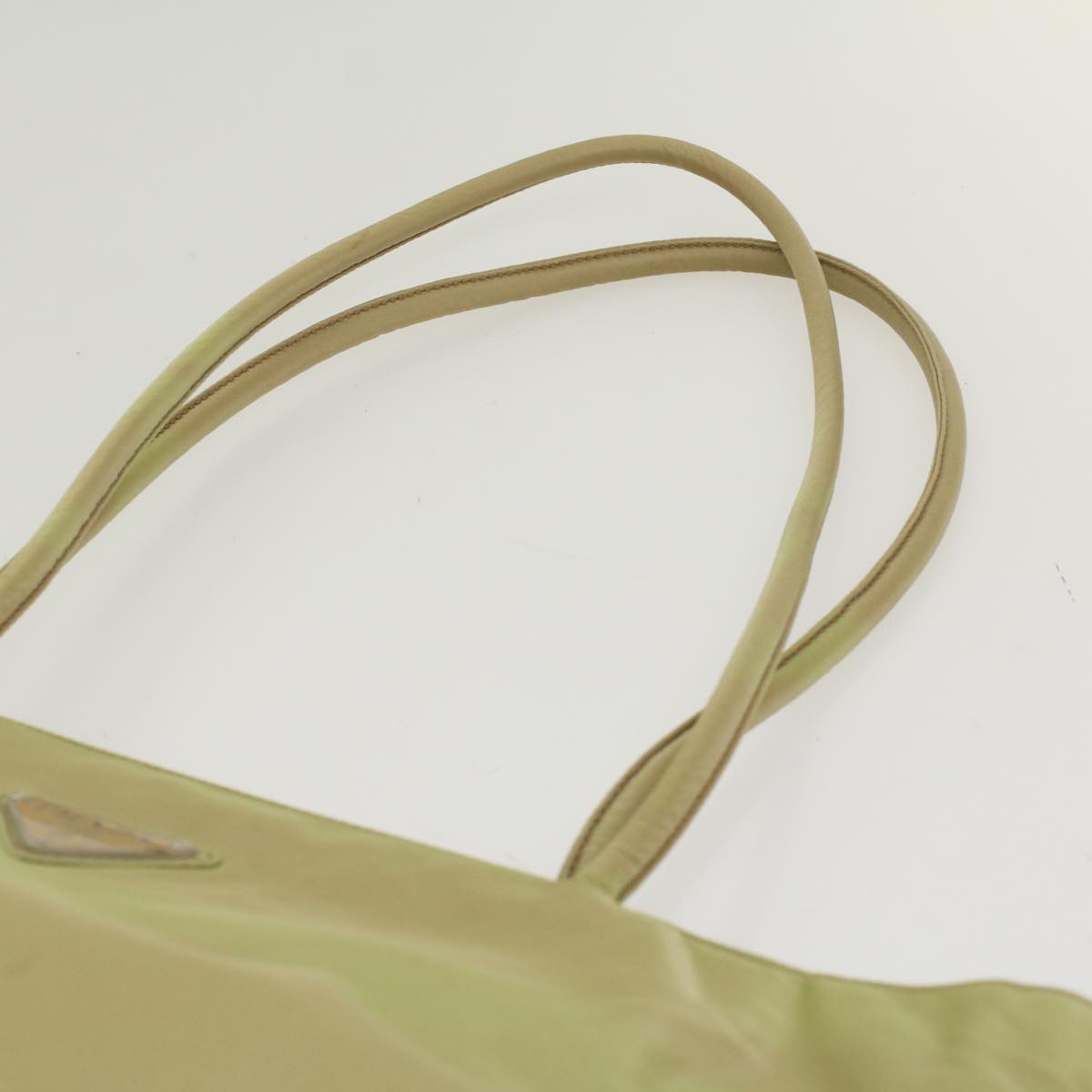 Prada Tote Bag Nylon Beige  48194