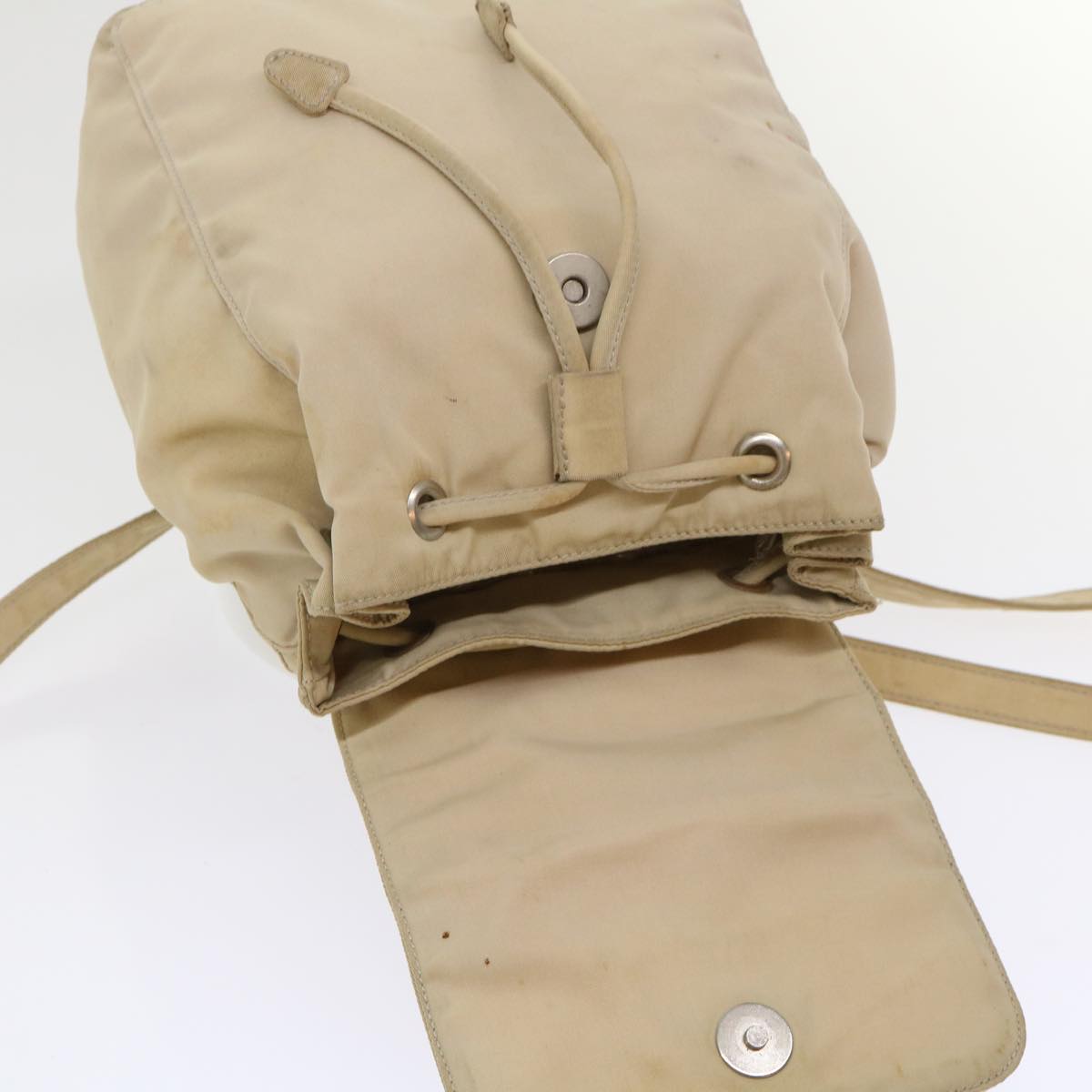 Prada Backpack Nylon Beige  48226