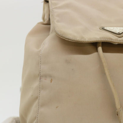 Prada Backpack Nylon Beige  48226