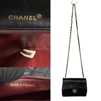Chanel Mini Classic Single Flap Bag  Leather Crossbody Bag in Good condition