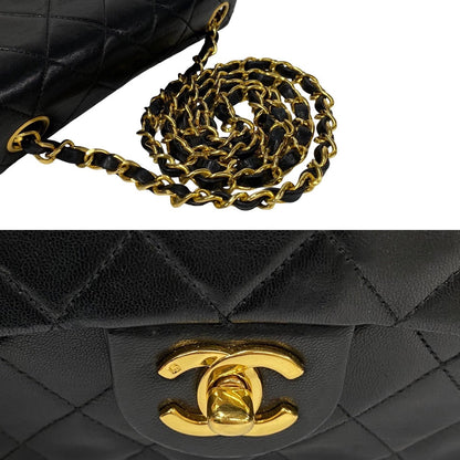 Chanel Mini Classic Single Flap Bag  Leather Crossbody Bag in Good condition