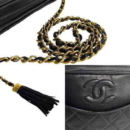 Chanel CC Matelasse Fringe Bag  Leather Crossbody Bag in Good condition