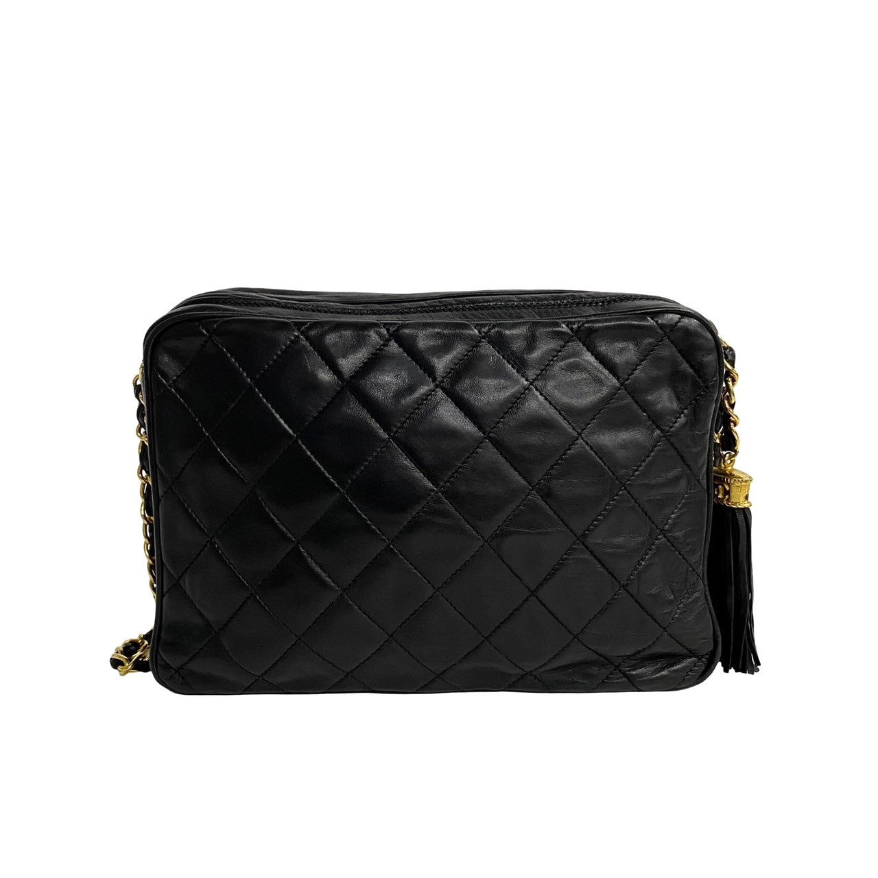Chanel CC Matelasse Fringe Bag  Leather Crossbody Bag in Good condition