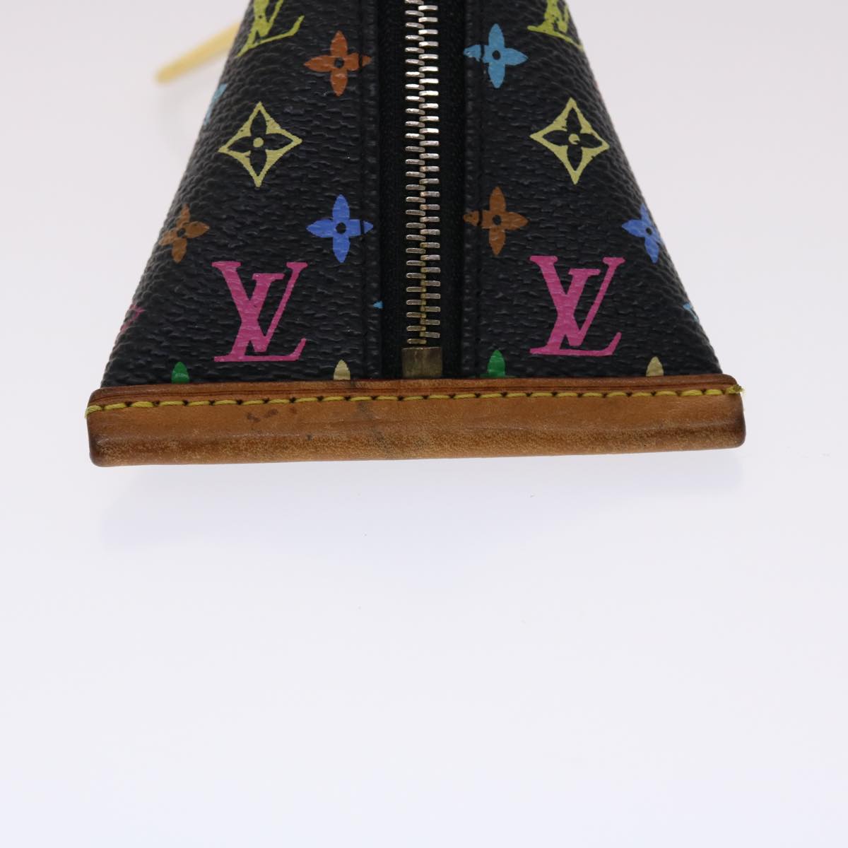 LOUIS VUITTON Monogram Multicolor Berlingo Coin Purse Black M58029 LV  48390
