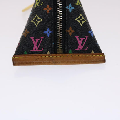 LOUIS VUITTON Monogram Multicolor Berlingo Coin Purse Black M58029 LV  48390