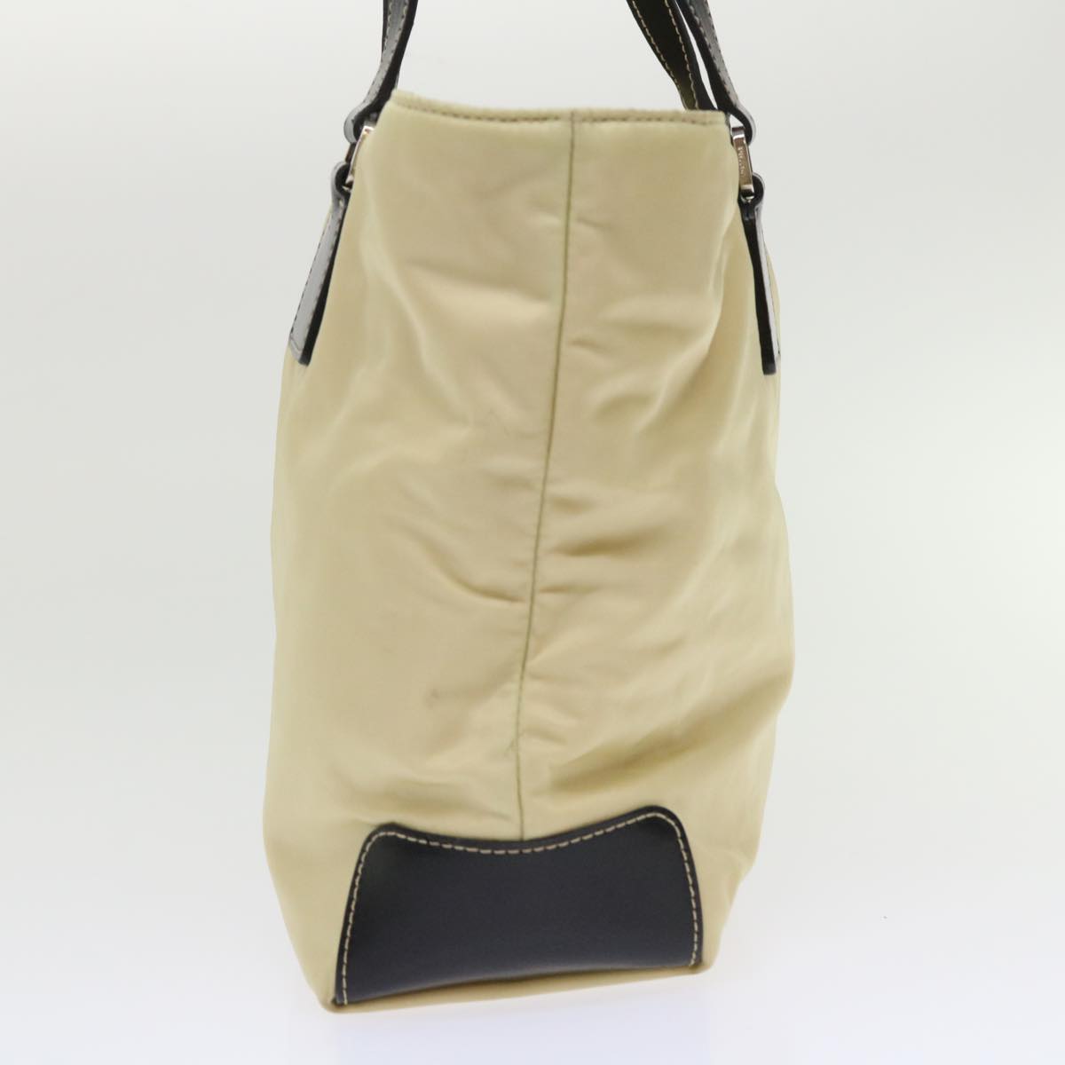 Prada Tote Bag Nylon Cream  48454