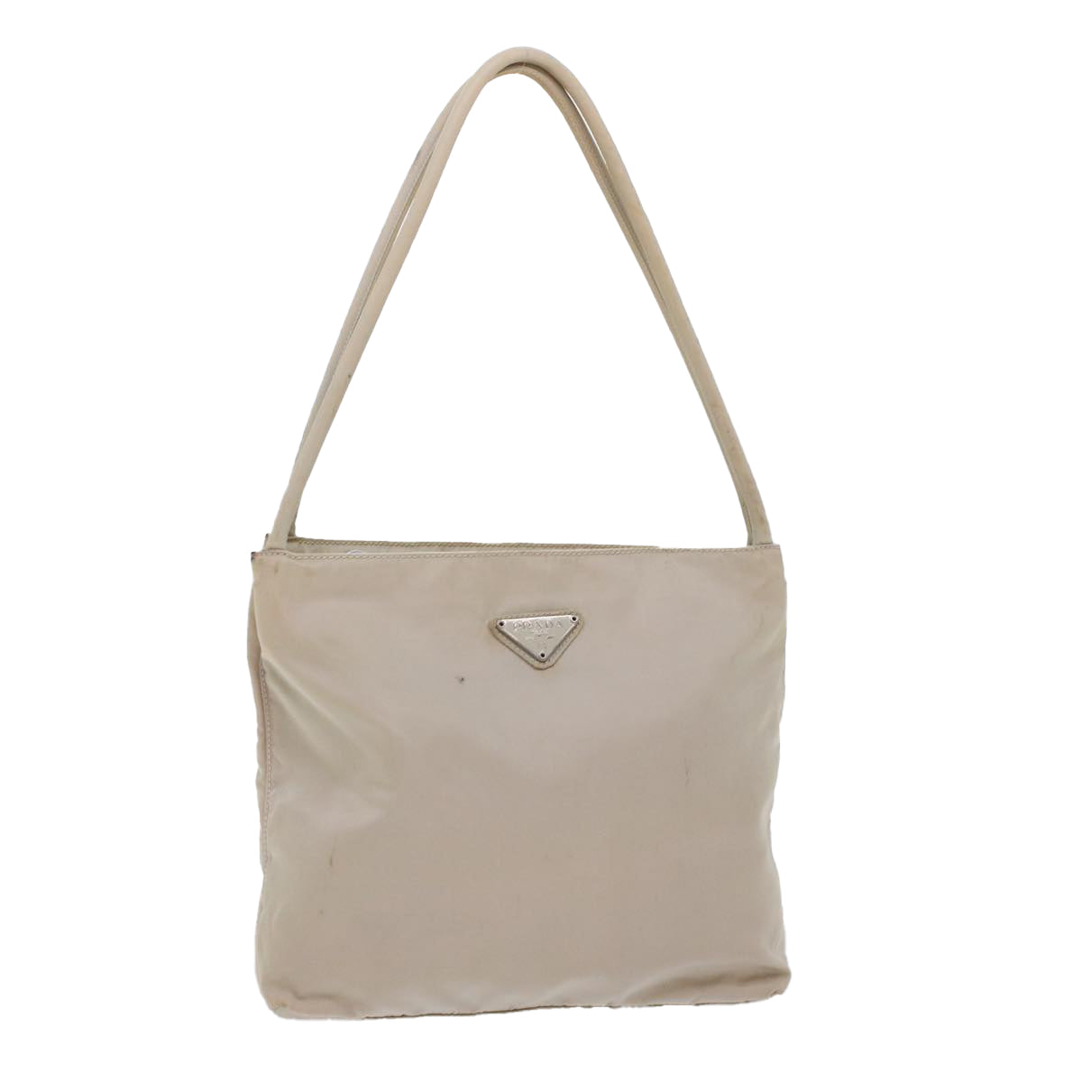 Prada Tote Bag Nylon Ivory  48758