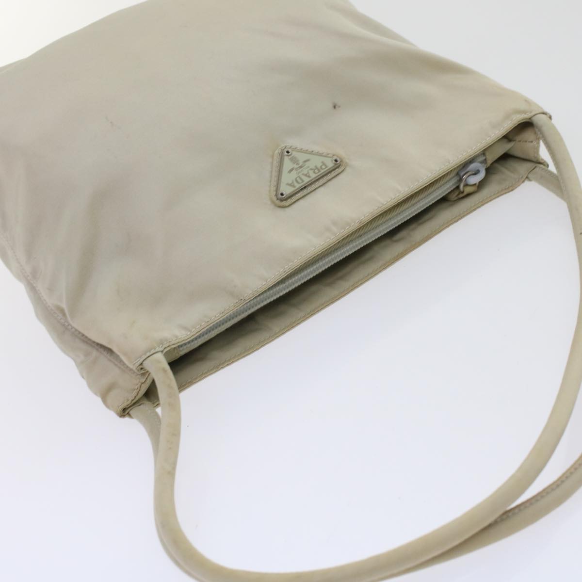 Prada Tote Bag Nylon Ivory  48758