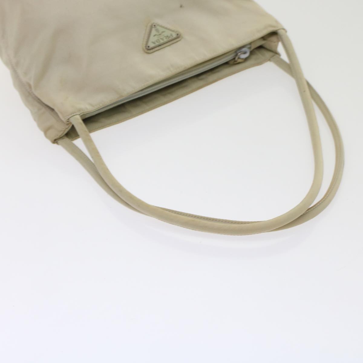 Prada Tote Bag Nylon Ivory  48758