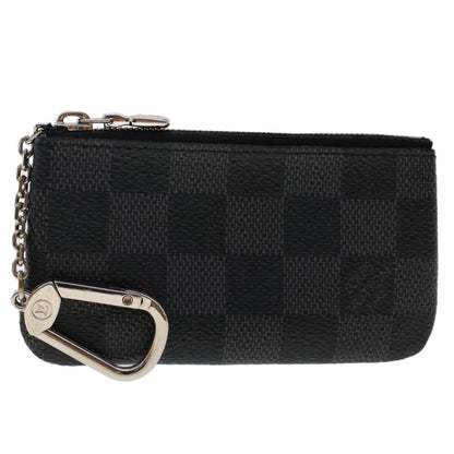 LOUIS VUITTON Damier Graphite Pochette Cles Coin Purse N60155 LV  48781