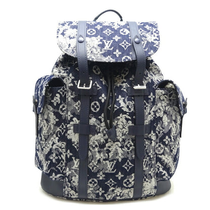 Louis Vuitton Navy Canvas Christopher backpack bag