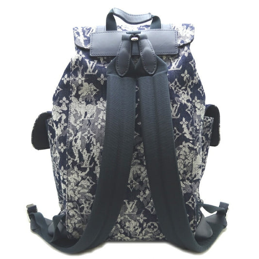 Louis Vuitton Navy Canvas Christopher backpack bag