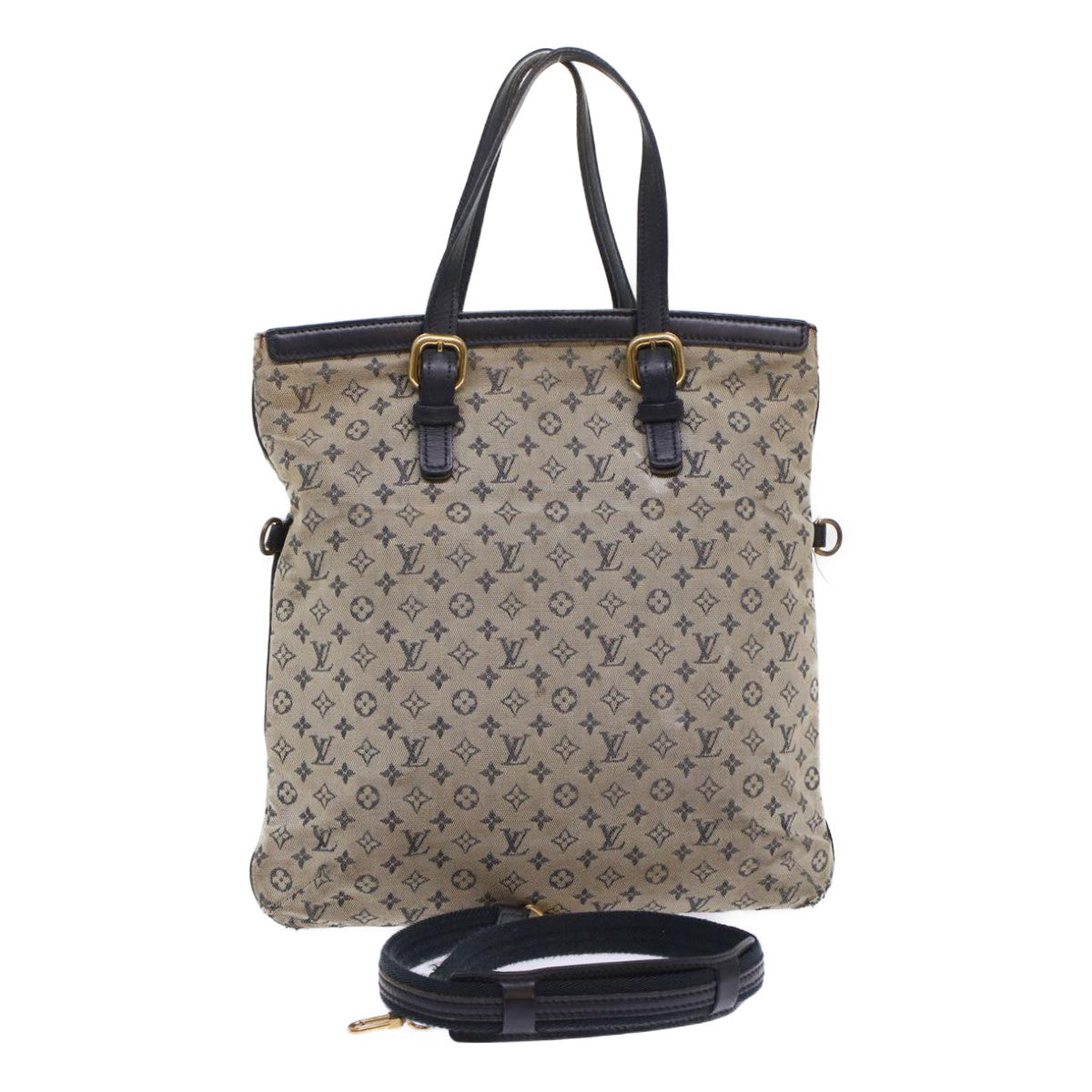 LOUIS VUITTON Monogram Mini Franoise Tote Bag 2way Blue M92208 LV  48808