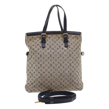 LOUIS VUITTON Monogram Mini Franoise Tote Bag 2way Blue M92208 LV  48808