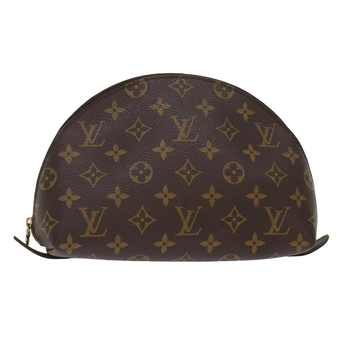 LOUIS VUITTON Monogram Trousse Demi Ronde Cosmetic Pouch M47520 LV  48819