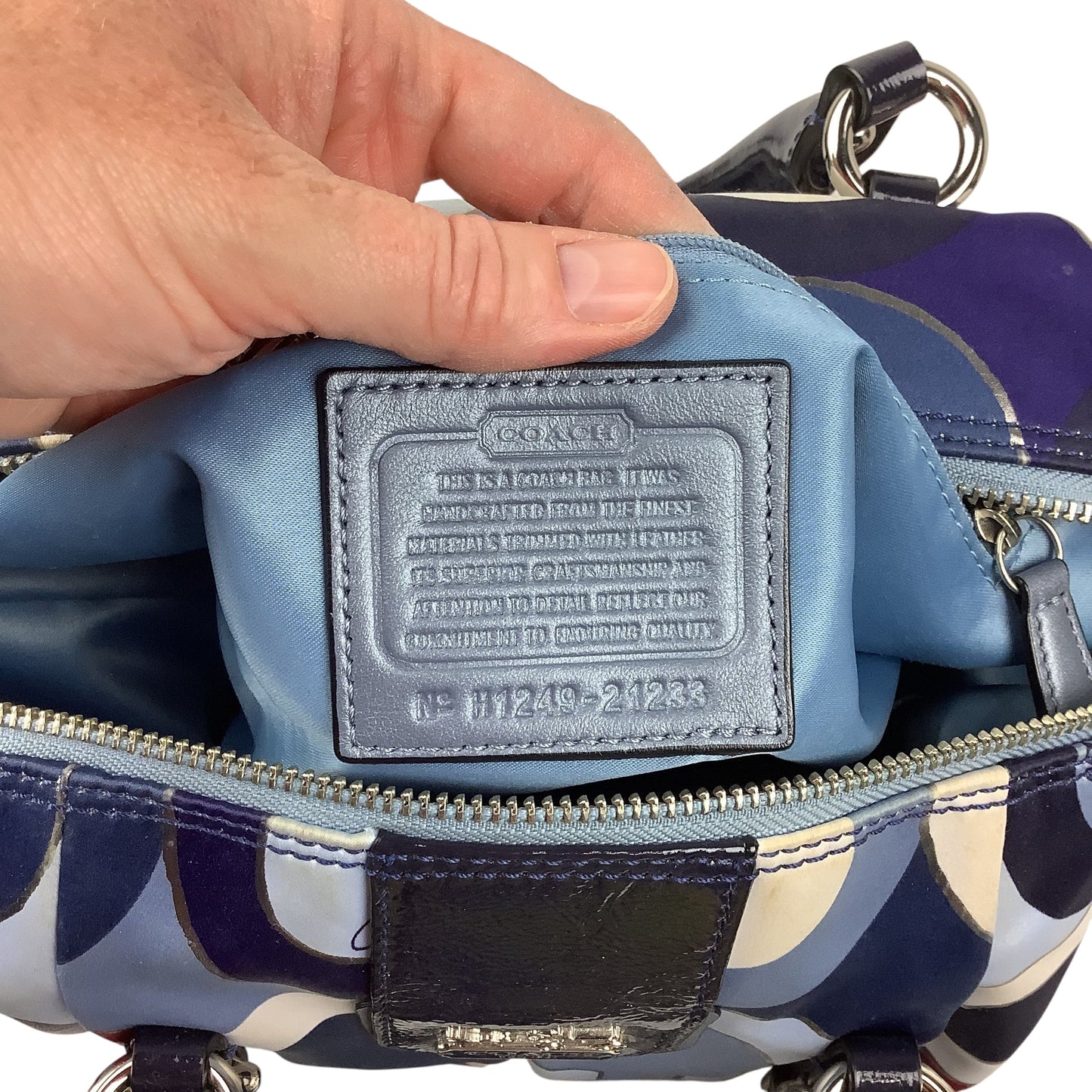 Handbag Designer By Coach, Size: Medium