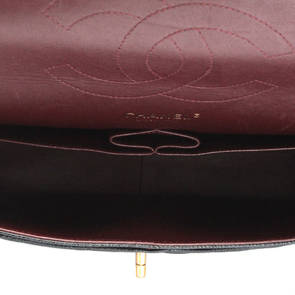 Chanel Caviar Jumbo Classic Flap Bag Leather Shoulder Bag in Excellent condition