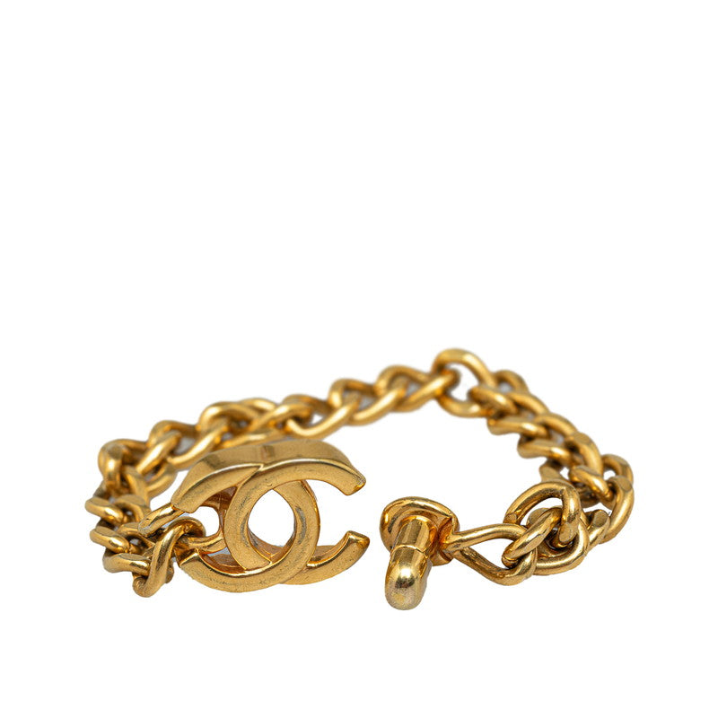 Chanel Vintage Coco Turn-Lock Chain Bracelet G   Chanel