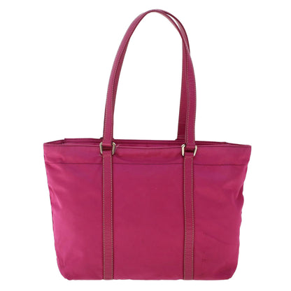 Prada Hand Bag Nylon Leather Pink  49021