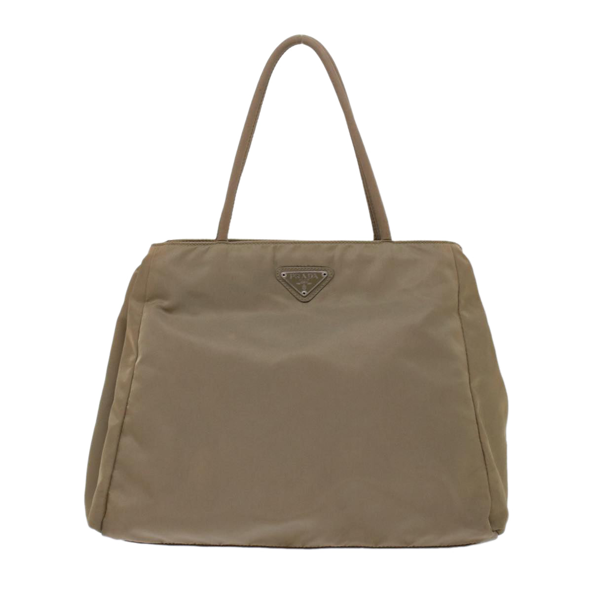 Prada Tote Bag Nylon Khaki  49025