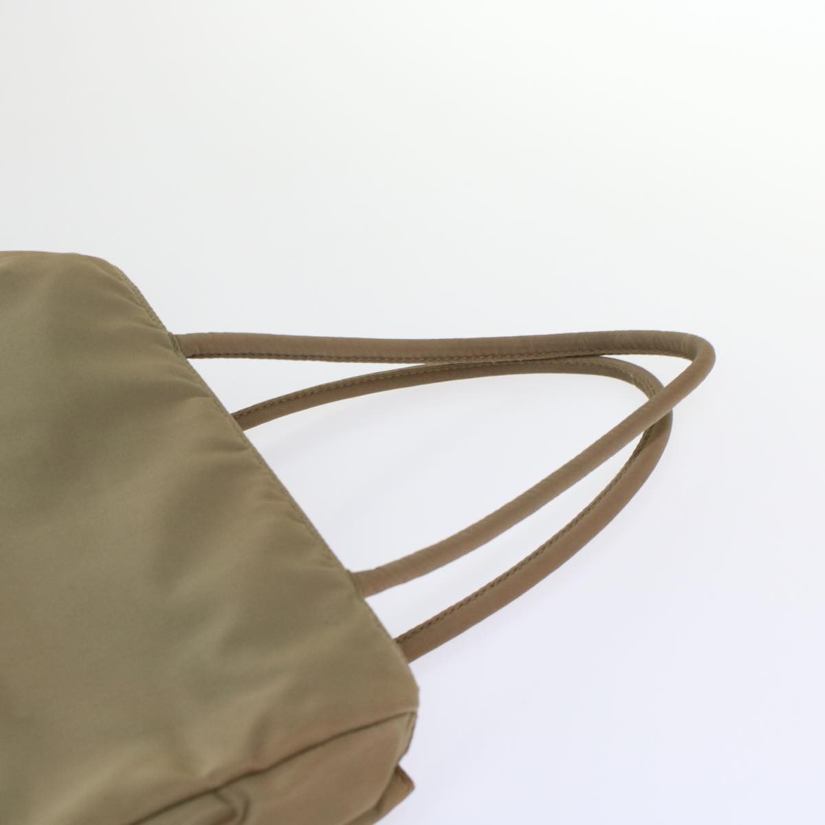 Prada Tote Bag Nylon Khaki  49025