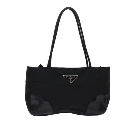 Prada Hand Bag Nylon Black  49026