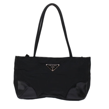 Prada Hand Bag Nylon Black  49026