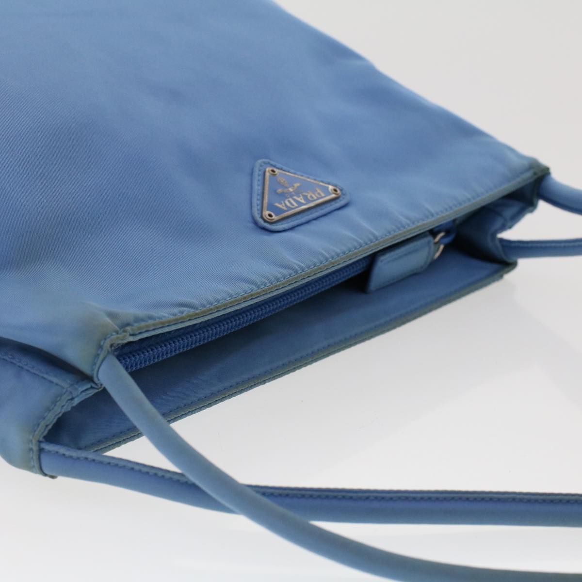 Prada Hand Bag Nylon Light Blue  49028