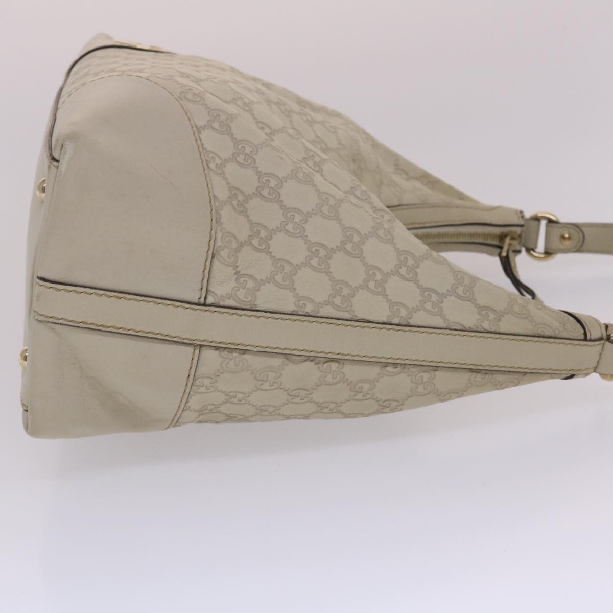 GUCCI  Shima Shoulder Bag Leather White 002404  49070