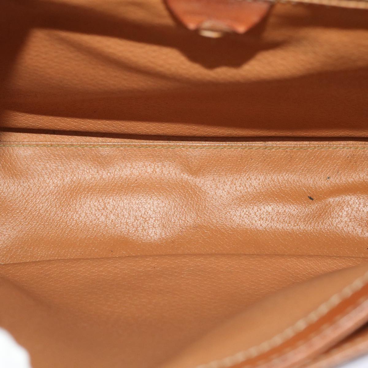 Celine Macadam Canvas Shoulder Bag PVC Leather Brown  49113
