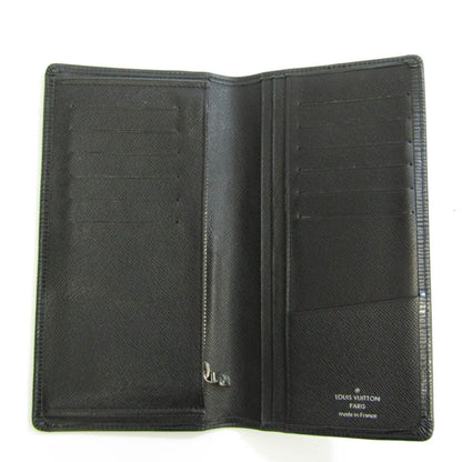 Louis Vuitton Black Leather Portefeuille Brazza wallet accessories