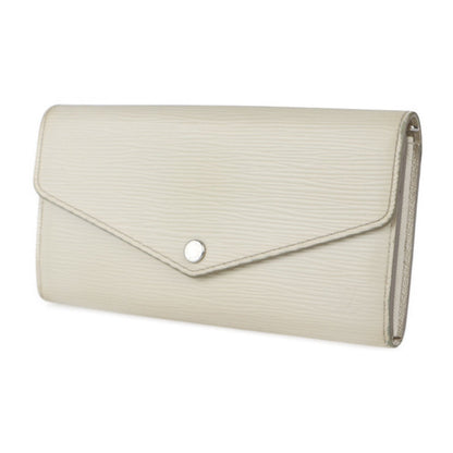 Louis Vuitton White Leather Portefeuille Sarah wallet accessories