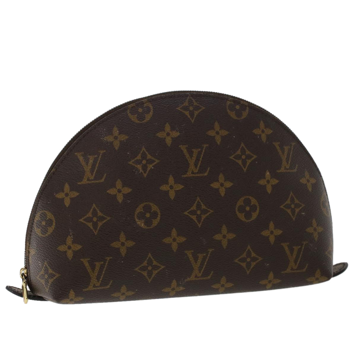 LOUIS VUITTON Monogram Trousse Demi Ronde Cosmetic Pouch M47520 LV  49187