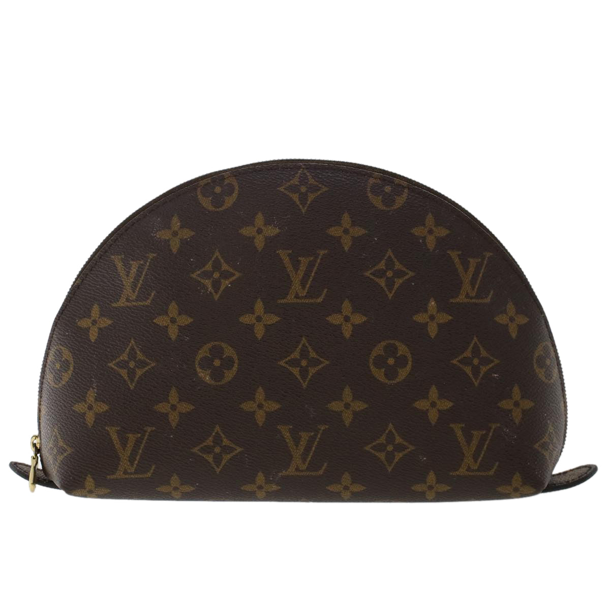 LOUIS VUITTON Monogram Trousse Demi Ronde Cosmetic Pouch M47520 LV  49187