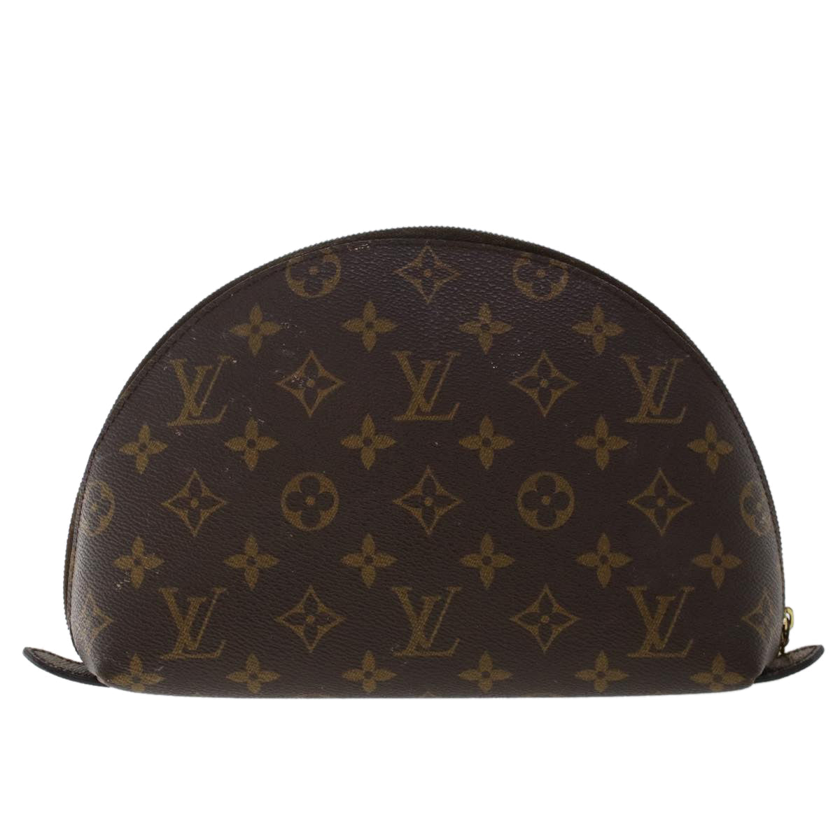 LOUIS VUITTON Monogram Trousse Demi Ronde Cosmetic Pouch M47520 LV  49187