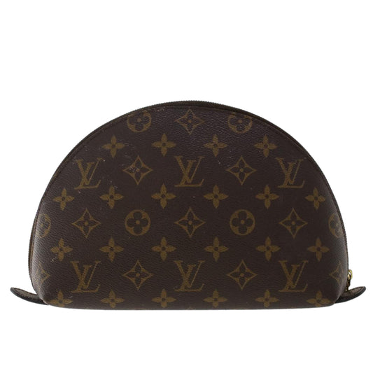 LOUIS VUITTON Monogram Trousse Demi Ronde Cosmetic Pouch M47520 LV  49187