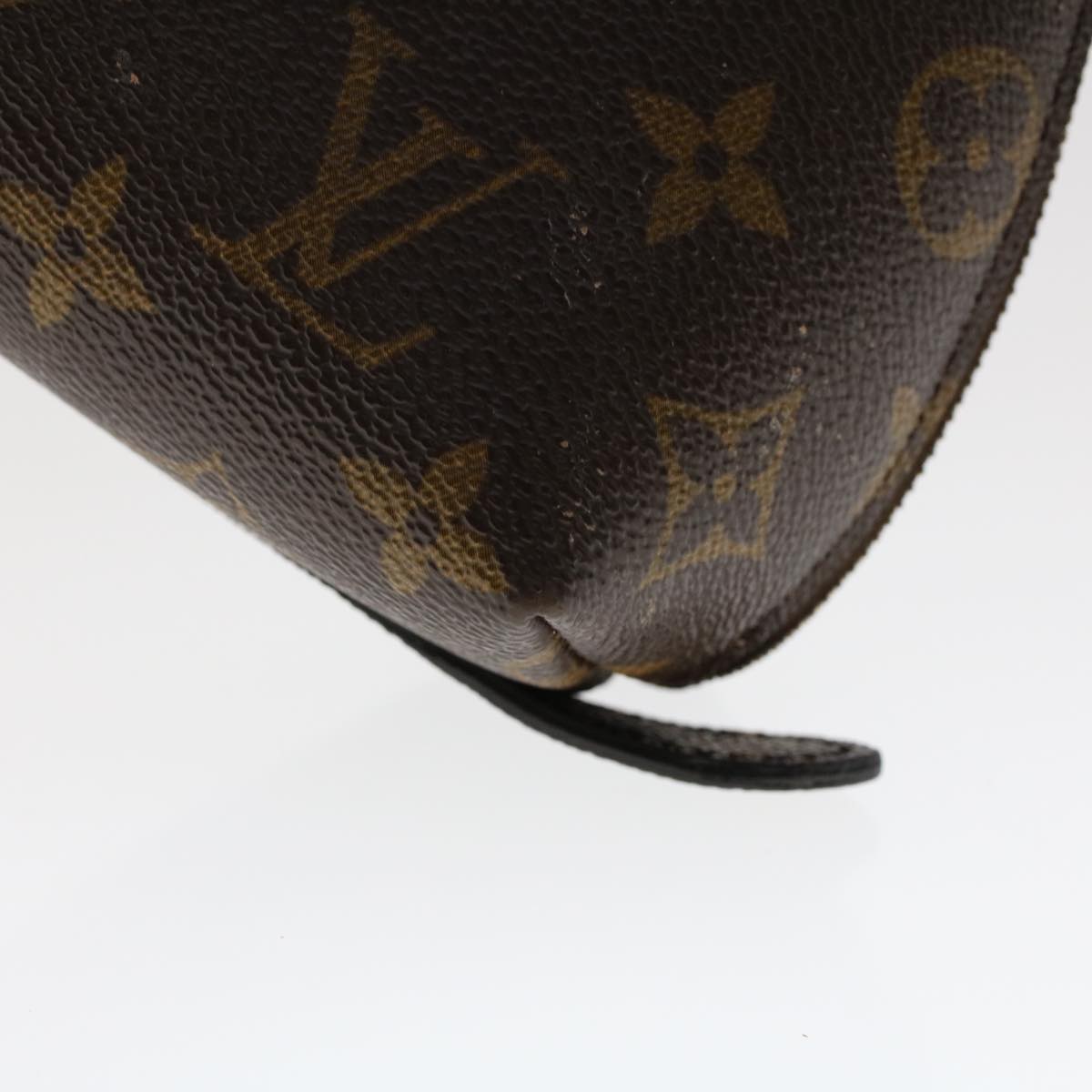 LOUIS VUITTON Monogram Trousse Demi Ronde Cosmetic Pouch M47520 LV  49187