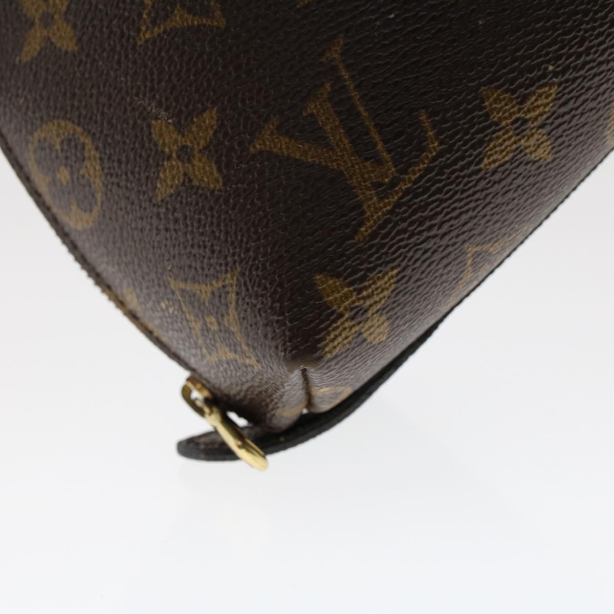 LOUIS VUITTON Monogram Trousse Demi Ronde Cosmetic Pouch M47520 LV  49187