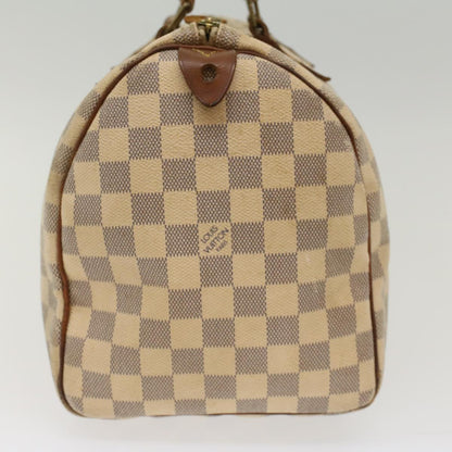 LOUIS VUITTON Damier Azur Speedy 30 Hand Bag N41533 LV Auth 49233