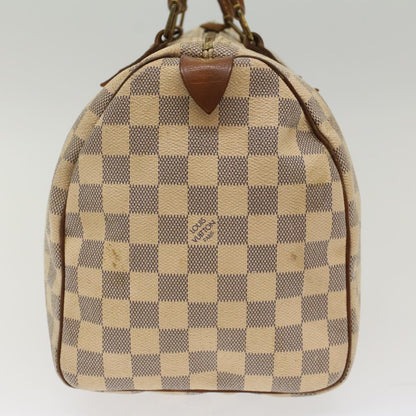 LOUIS VUITTON Damier Azur Speedy 30 Hand Bag N41533 LV Auth 49233