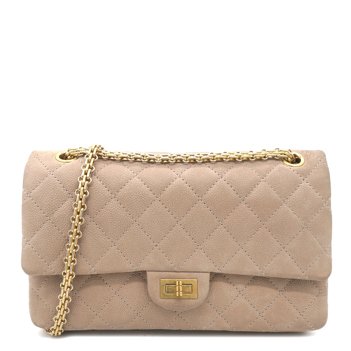 2.55 Reissue Flap Bag Nubuck Beige 226