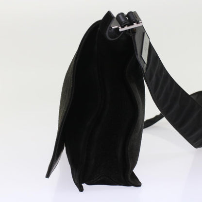 GUCCI Shoulder Bag Suede Black  49411