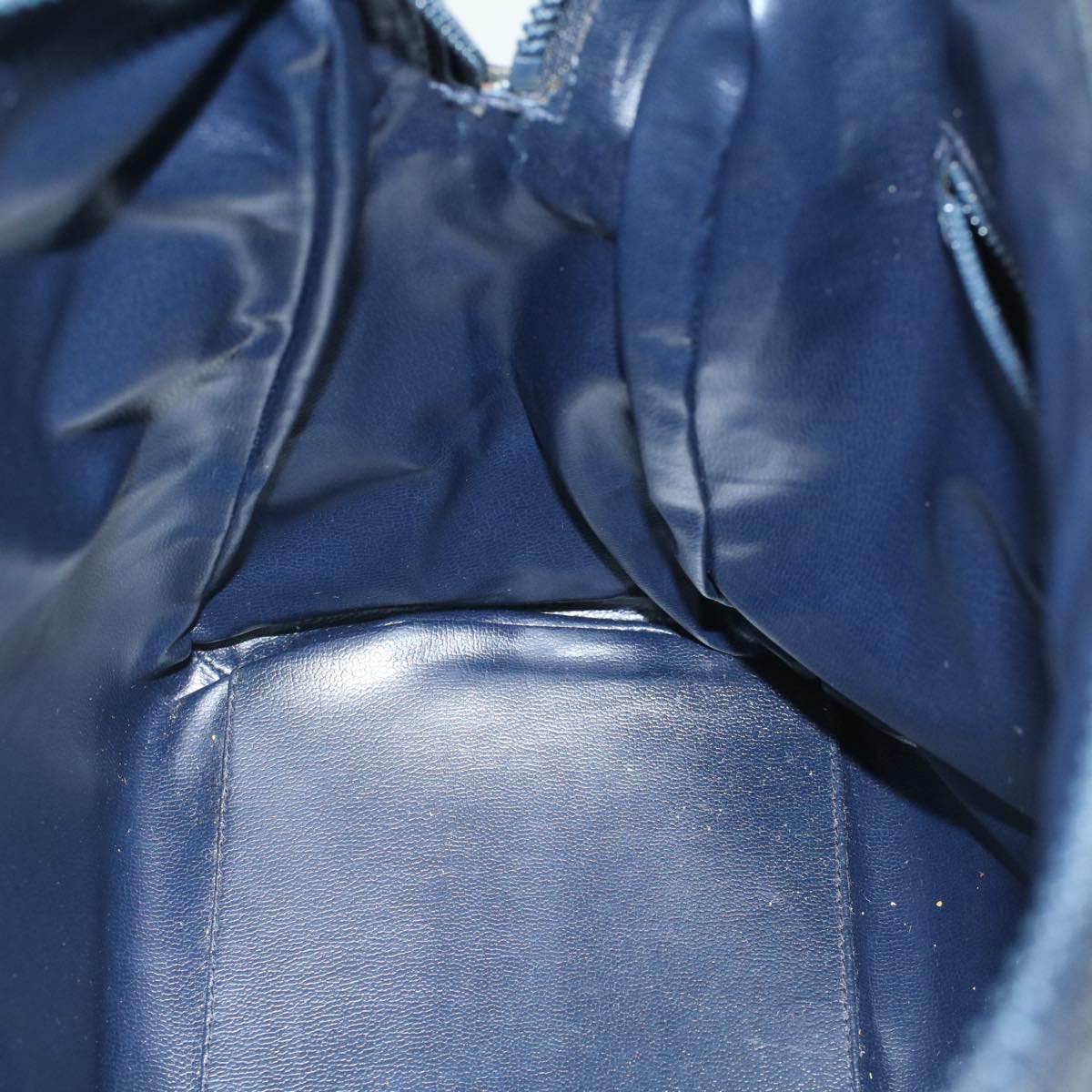 Celine Horse Carriage Macadam Canvas Hand Bag Navy  49448