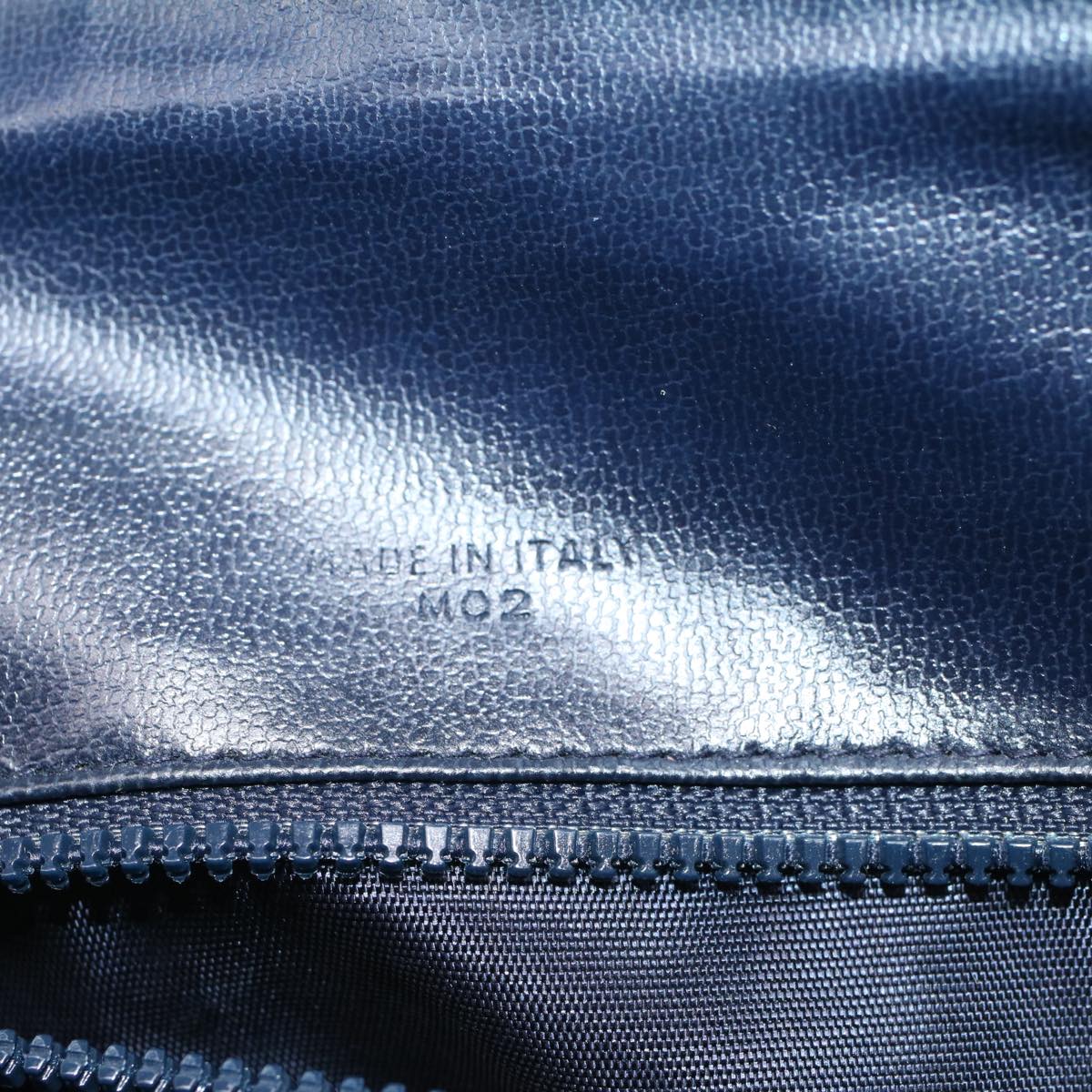 Celine Horse Carriage Macadam Canvas Hand Bag Navy  49448