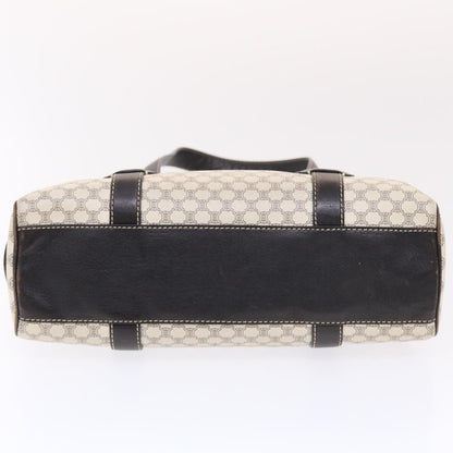 Celine Macadam Canvas Shoulder Bag PVC Leather Cream  49470