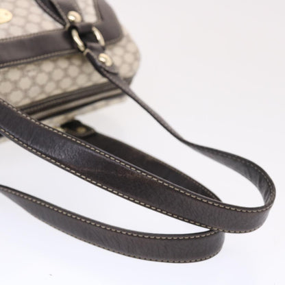 Celine Macadam Canvas Shoulder Bag PVC Leather Cream  49470