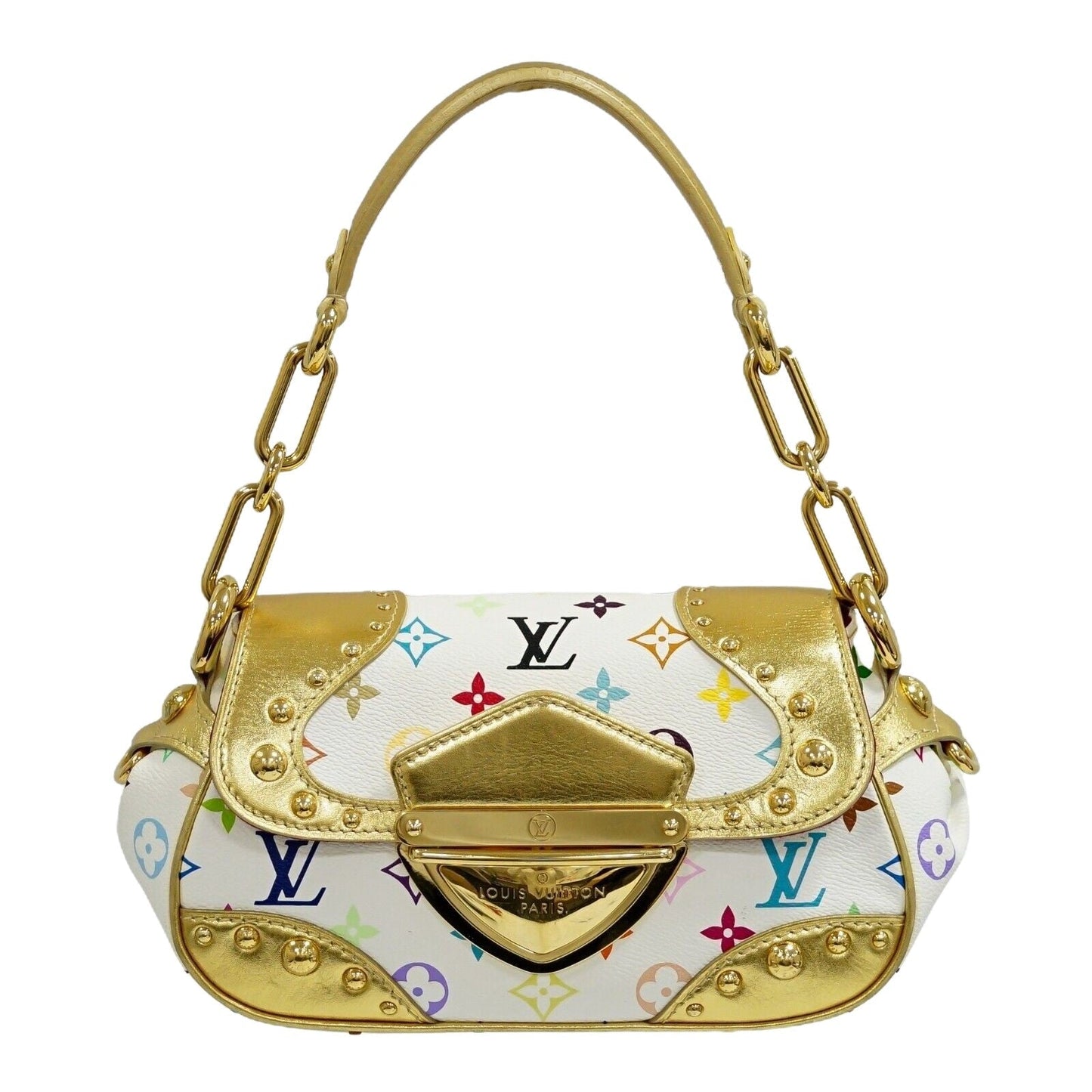 Louis Vuitton White Canvas Marilyn handbag bag