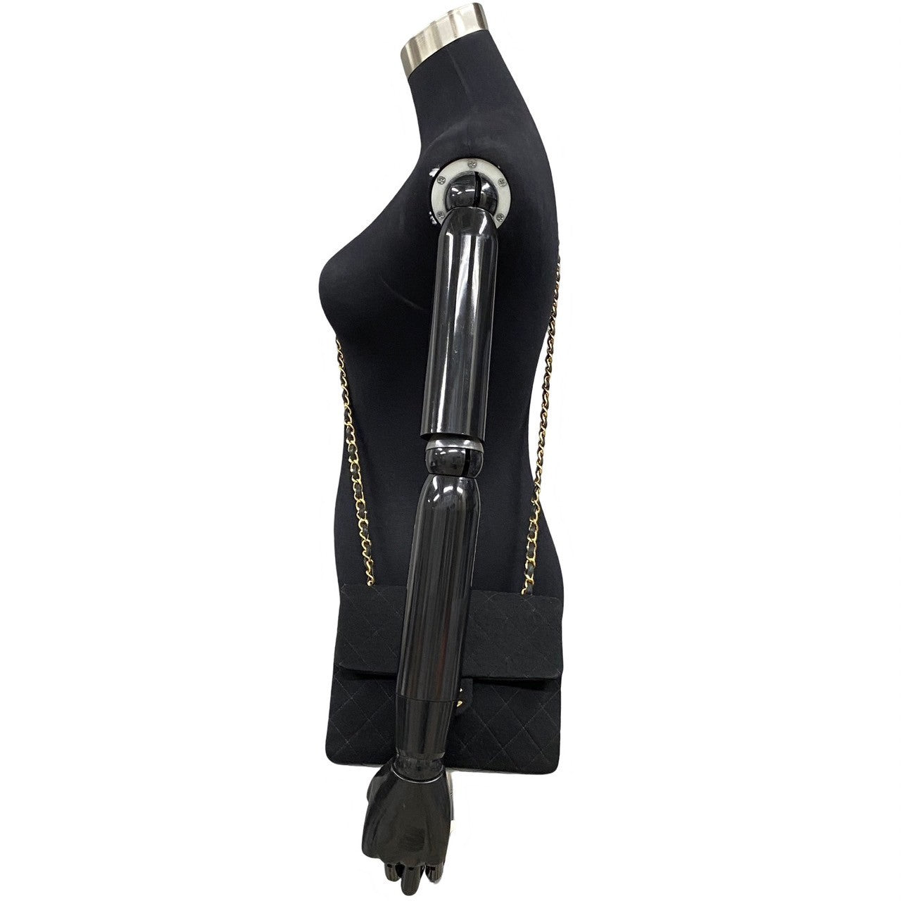 Chanel CC Satin Flap Crossbody Bag  Canvas Crossbody Bag in Good condition