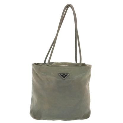 Prada Tote Bag Nylon Khaki  49587