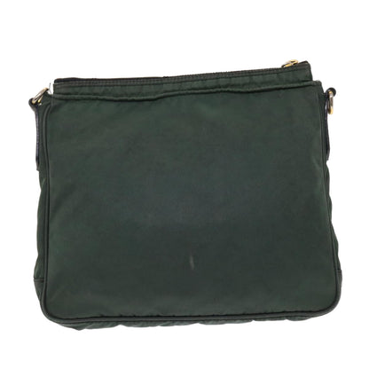 PRADA Shoulder Bag Nylon Green Auth 49588